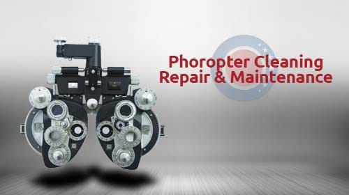 Professional phoropter cleaning and maintenance service